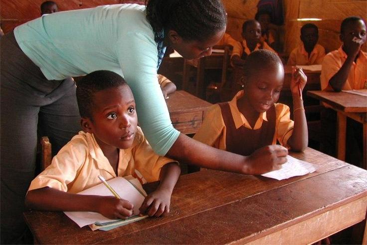 Pupils in classroom