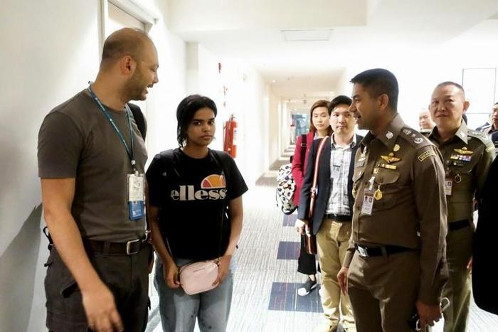 The case of Saudi teen Rahaf Mohammed al-Qunun (C) drew global attention to Thailand, which does not recognise asylum seekers