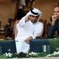 Paris Saint-Germain's Qatari president Nasser Al-Khelaifi with club coach Thomas Tuchel