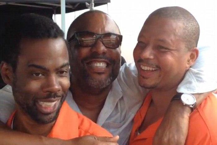 Chris Rock, Daniel Lee and Terrence Howard on set of 'Empire'