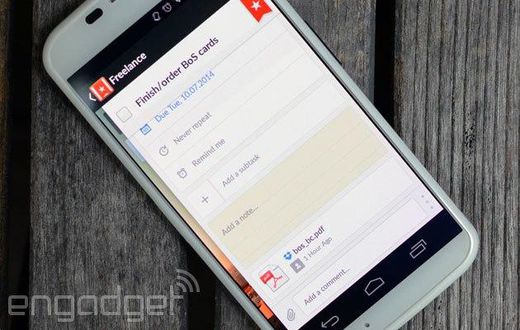 Wunderlist on Moto X
