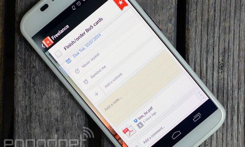 Wunderlist on Moto X