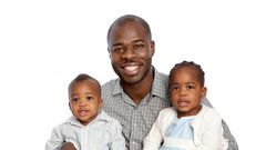 African father with children