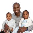 African father with children