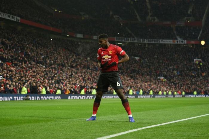Paul Pogba has matched his best goals haul in any league campaign after scoring for the eighth time this season in the win over Brighton