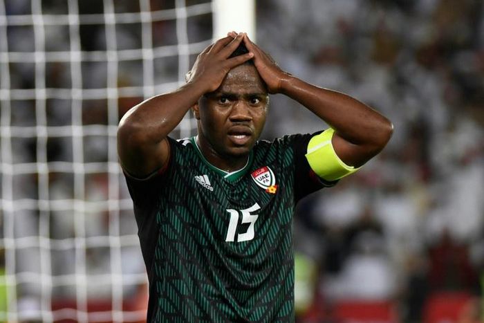 United Arab Emirates' midfielder Ismail Al Hamadi during their last-16 win over Kyrgyzstan