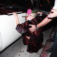 Lady Gaga falls infront of his waiting car