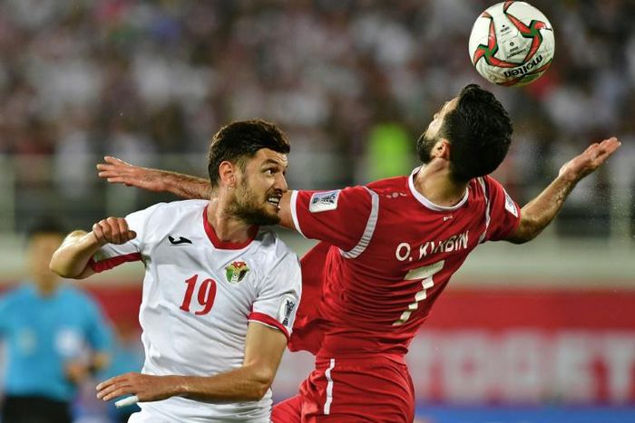 Jordan won a bruising derby against neighbours Syria
