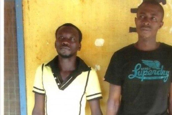 George Kwadwo Attah, 31, the ex-convict [left], and Ibrahim Abass, 30.