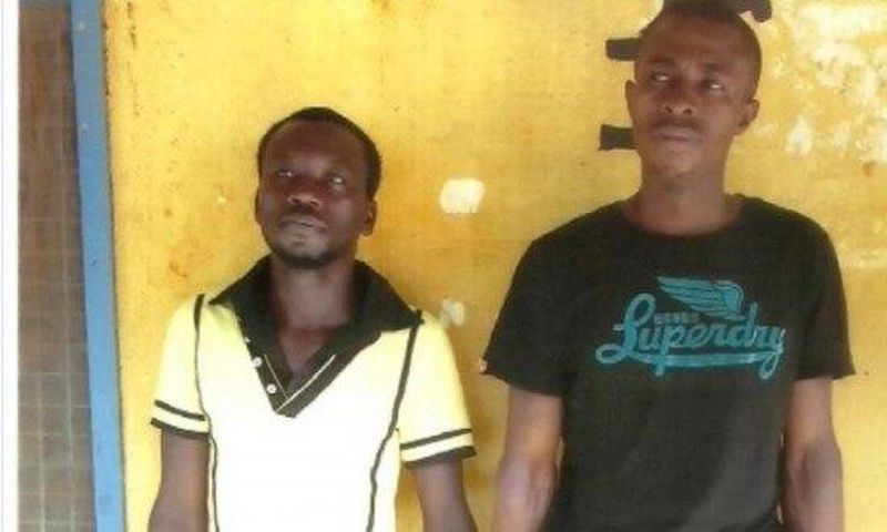 George Kwadwo Attah, 31, the ex-convict [left], and Ibrahim Abass, 30.