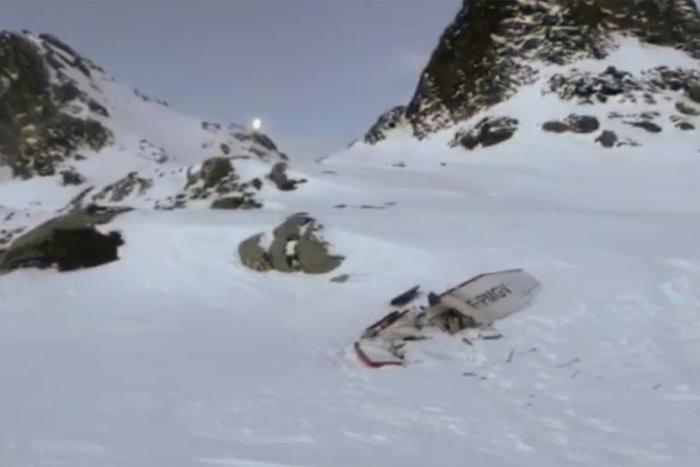 The accident appeared to have happened just after the helicopter took off, unaware that the aircraft was landing, Italian media said