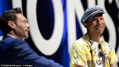 Pharrell Williams speaking at Cannes Lion Festival
