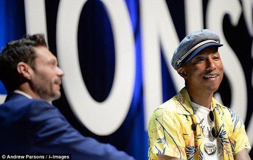 Pharrell Williams speaking at Cannes Lion Festival