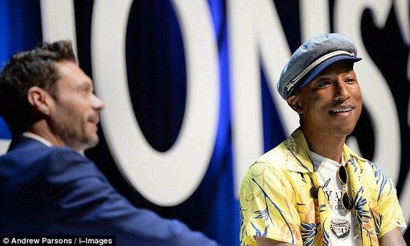 Pharrell Williams speaking at Cannes Lion Festival
