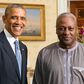 President Barack Obama of US and President John Mahama of Ghana