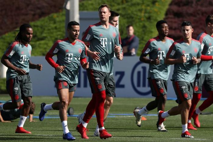 Bayern Munich training in Qatar