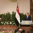 Egyptian President Abdel Fattah al-Sisi (R) and his French counterpart Emmanuel Macron hold a joint press conference in Cairo on January 28, 2019