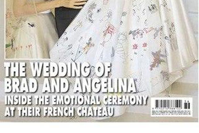 UK designer, David's bridal has created a wedding dress that looks exactly like Angelina's Versace number for a much lower price