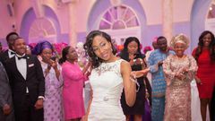 Happy bride