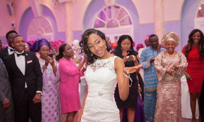 Happy bride