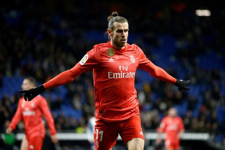 Real Madrid's Gareth Bale celebrates after scoring on Sunday