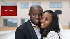 Maduka Jnr and his bride, Temitope