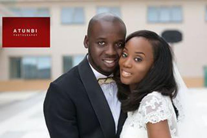 Maduka Jnr and his bride, Temitope