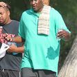 Lamar Odom working out in Las Vegas