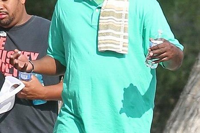 Lamar Odom working out in Las Vegas