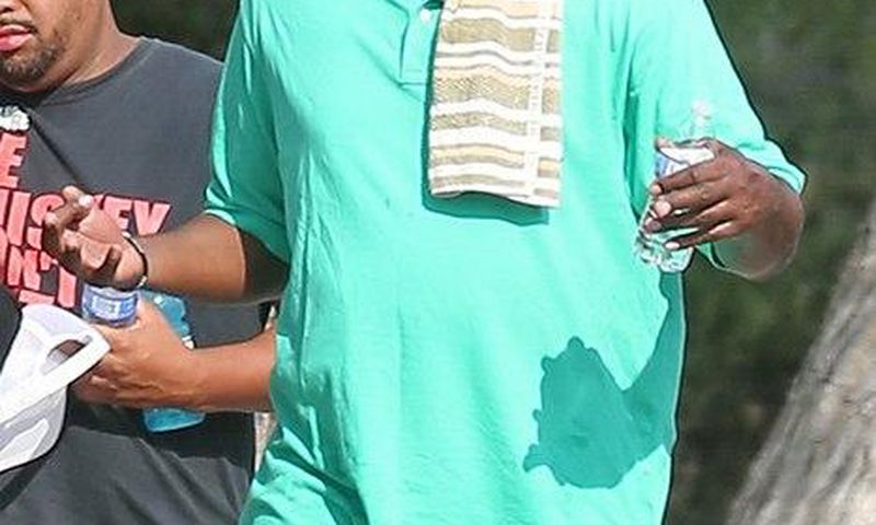 Lamar Odom working out in Las Vegas