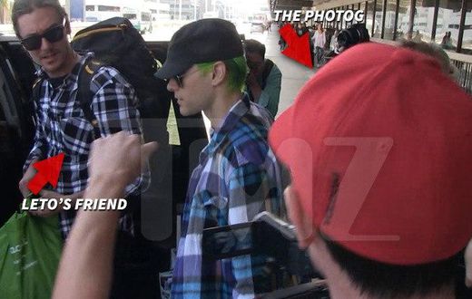 Jared Leto and Friend at LAX