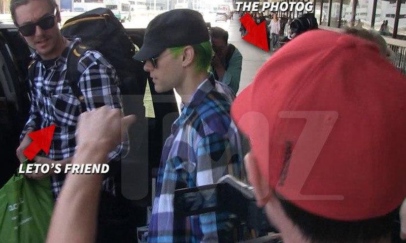 Jared Leto and Friend at LAX