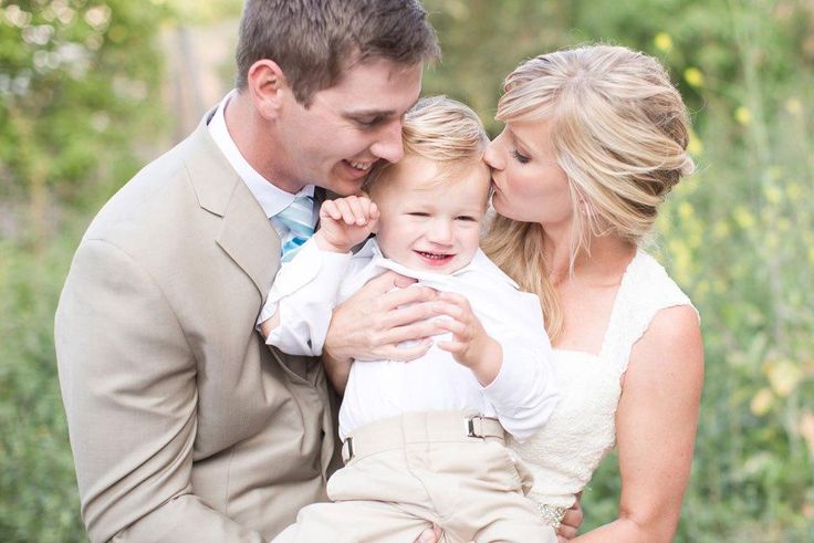 The couple and their son Elijah