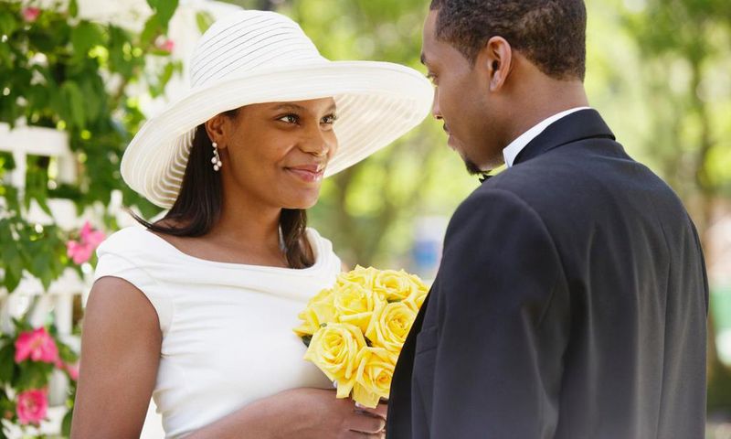 Couple getting married