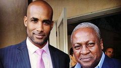 Boris-Kodjoe with President John mahama