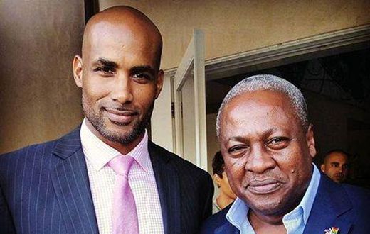 Boris-Kodjoe with President John mahama
