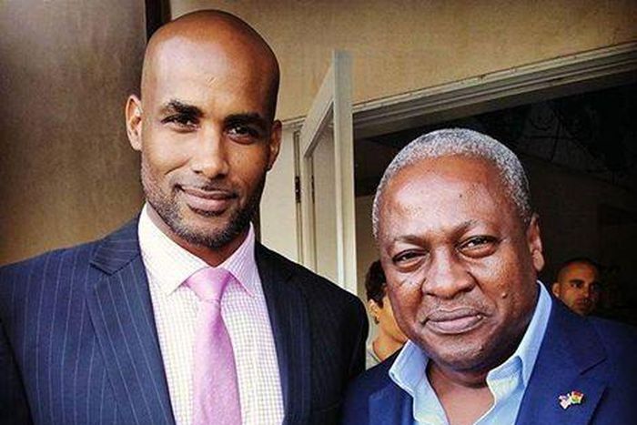 Boris-Kodjoe with President John mahama