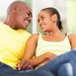 Couple smiling