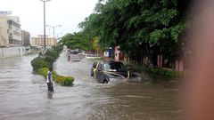 Flooding in VGC, Lagos