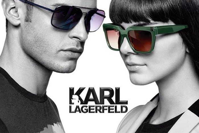 Karl Lagerfeld eyewear ad featuring Kendall Jenner