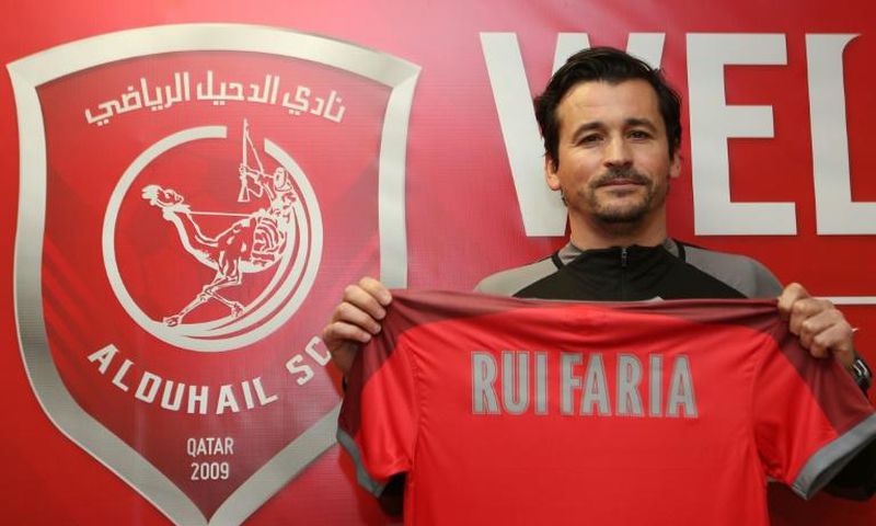 A club of his own: Rui Faria, a long-time assistant to Jose Mourinho, was installed as manager of Al Duhail