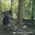 The Atlas humanoid robot taking a walk in the forest