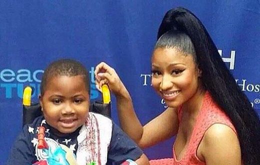 Nicki Minaj at Children's Hospital in Philadelphia