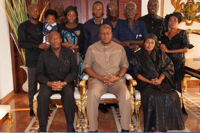 President John Mahama receives late Jones Attuquayefio’s family