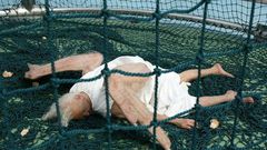 Sculpture of the fallen angel in Beijing