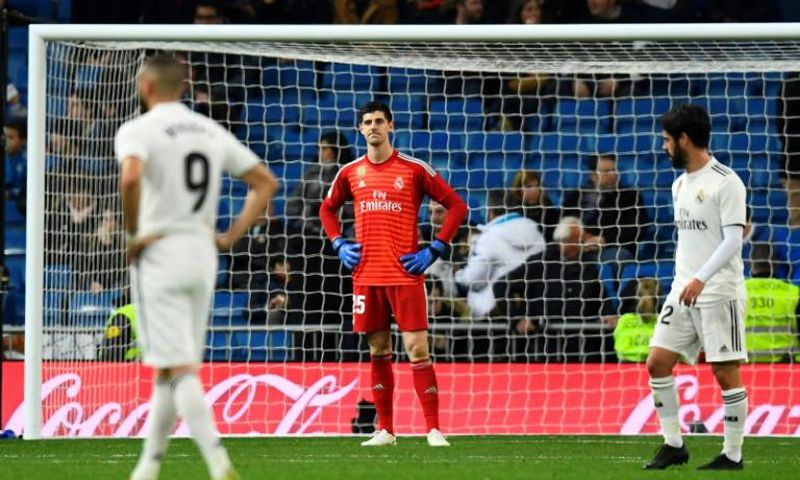 Real Madrid's Thibaut Courtois could miss key La Liga ties due to a hip injury