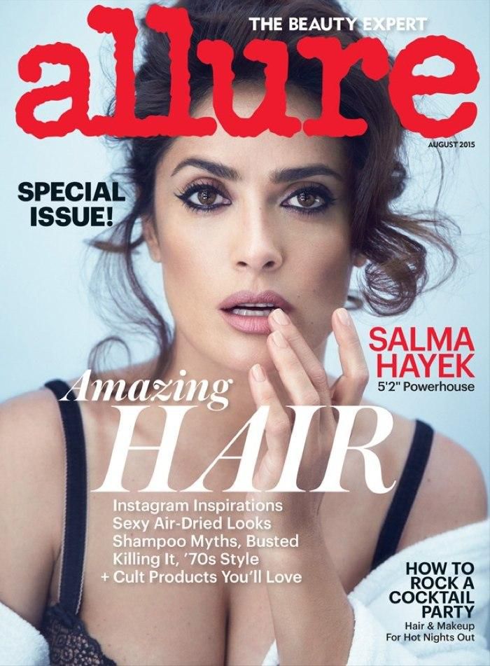 Actress goes topless for Allure Magazine August issue cover story