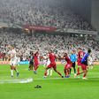 Fans throw bottles and flip-flops at Qatar players