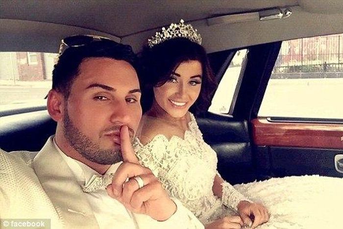 The groom, Salim Mehajer, deputy mayor of Auburn and his bride Alysha on their 'big' day