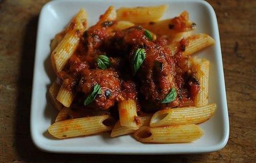 pork with pasta